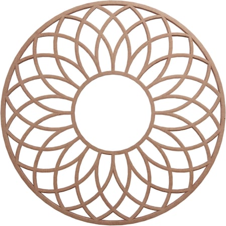 Cannes Wood Fretwork Pierced Ceiling Medallion, Wood (Paint Grade), 18OD X 6 1/8ID X 1/4T